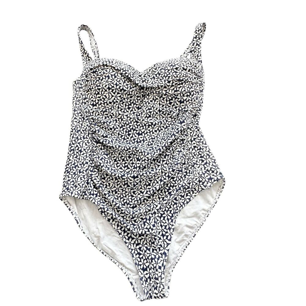 Bond Eye Australia Size 8 One Piece Printed Padded Bra ruched swimsuit